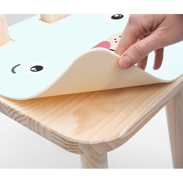 Dječja stolica od masivne borovine Little Nice Things Bunny-image-2