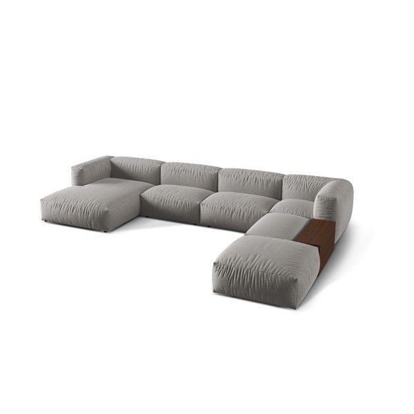 Svijetlo siva kutna garnitura (s desnim kutom/u obliku slova "U") Martina – Micadoni Home-image-1