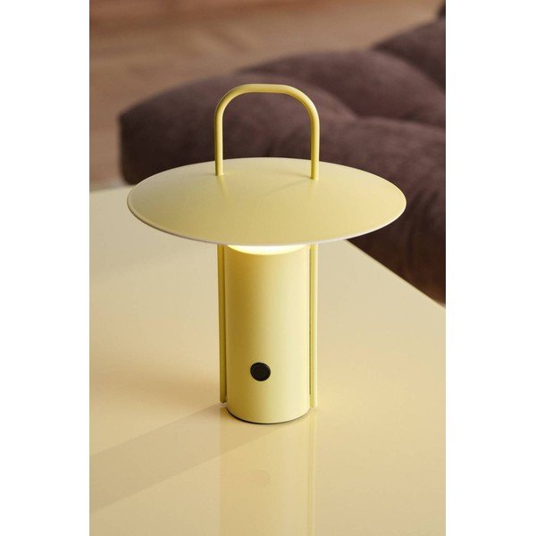 Žuta  metalna LED stolna lampa s mogućnosti zatamnjivanja (visina 24 cm) Venna – Jotex-image-1