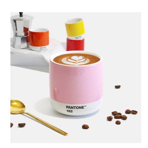 Svijetlo ružičasta porculanska šalica za cappuccino 175 ml Light Pink 182 – Pantone-image-2