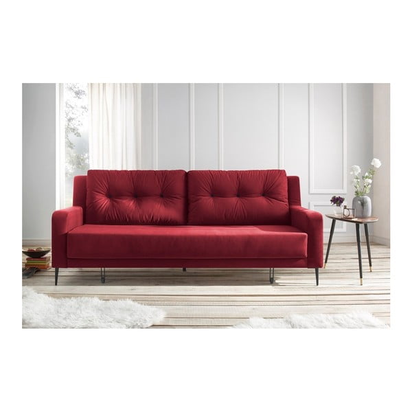 Bobochic Paris Bergen crveni kauč na razvlačenje