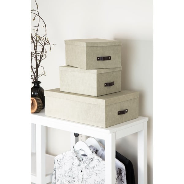 Set od 3 bež kutije za pohranu Bigso Box of Sweden Inge-image-3