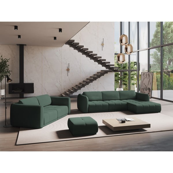 Zelena sofa 210 cm Hoku – Makamii-image-1
