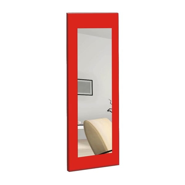 Zidno zrcalo s crvenim okvirom oyo koncept Chiva, 40 x 120 cm