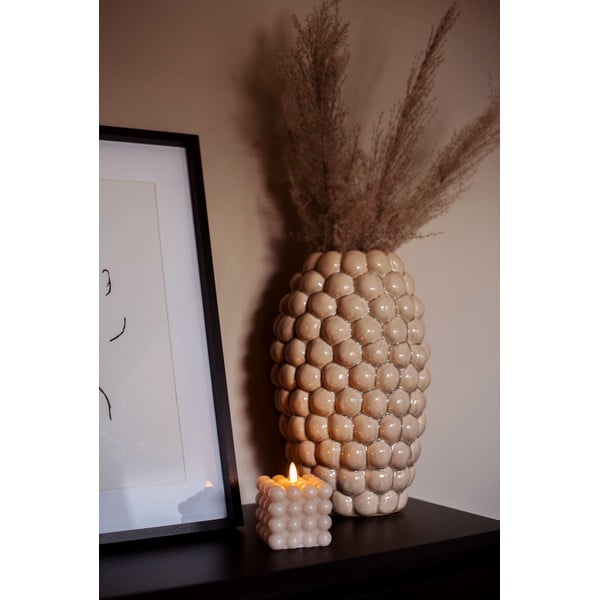 Bež voštana LED svijeća Star Trading Flamme Dot, visina 9,5 cm-image-4