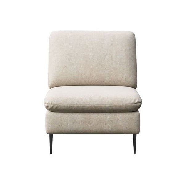 Bež fotelja od šenila Belle – Rodier