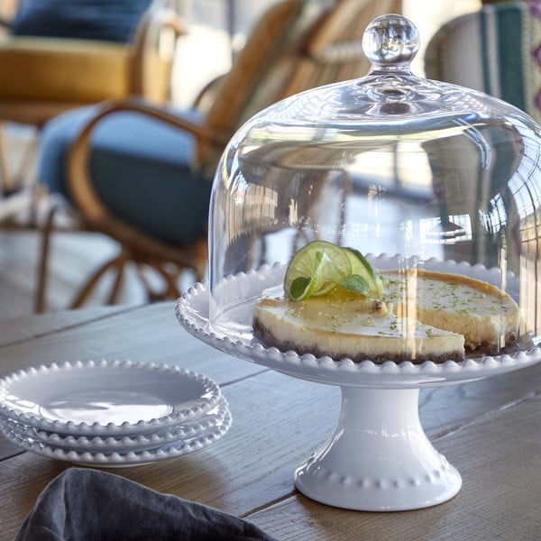 Bijeli tanjur od kamenine Costa Nova Pearl ⌀ 17 cm-image-1