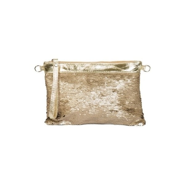Zlatna kožna torbica Renata Corsi Glamour