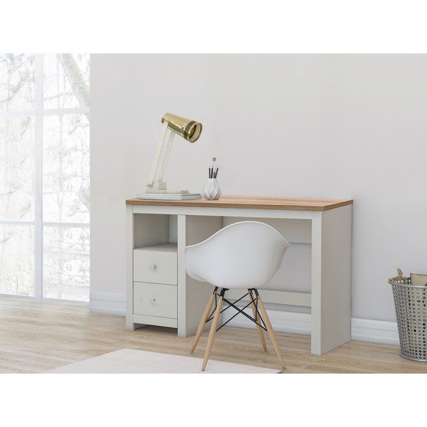 Radni stol s pločom stola u dekoru hrasta 50x120 cm Emerald – Støraa-image-1