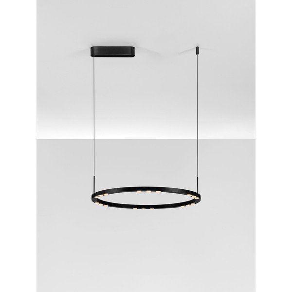 Mat crna LED viseća svjetiljka aluminijska s mogućnosti zatamnjivanja ø 60 cm Lunette – Nova Luce-image-4