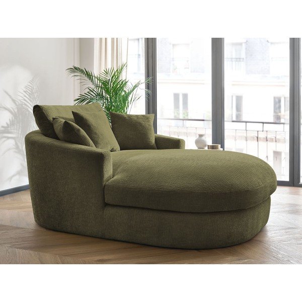 Zelena fotelja od šenila Belem – Bobochic Paris-image-1