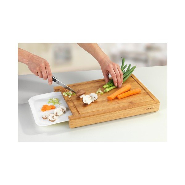 Daska za rezanje od bambusa s ladicom Wenkoo Bruno-image-2