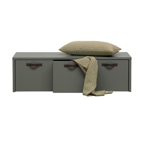 Zeleni/sivi dječji ormar od masivnog bora 120x36 cm Stage – vtwonen-image-4