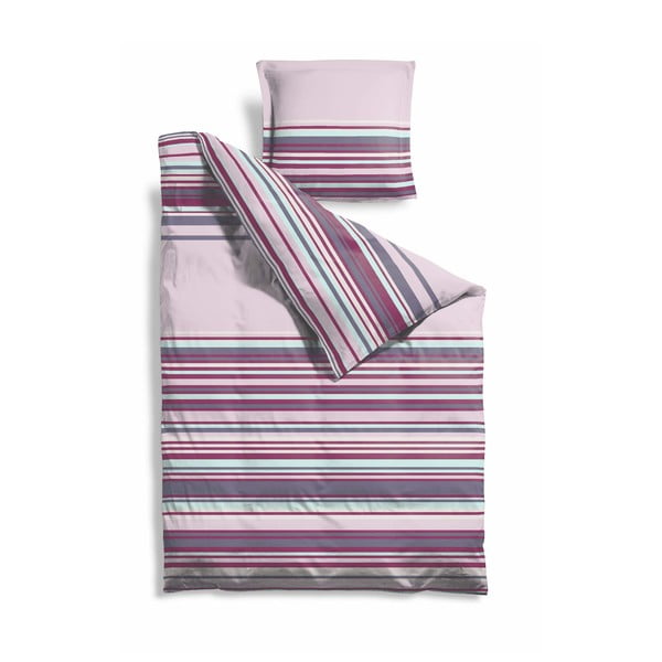 Produžena posteljina Purple Stripes, 140x220 cm