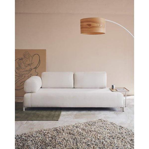 Bež naslonjač za ruke za modularnu sofu od šenila Compo – Kave Home-image-3