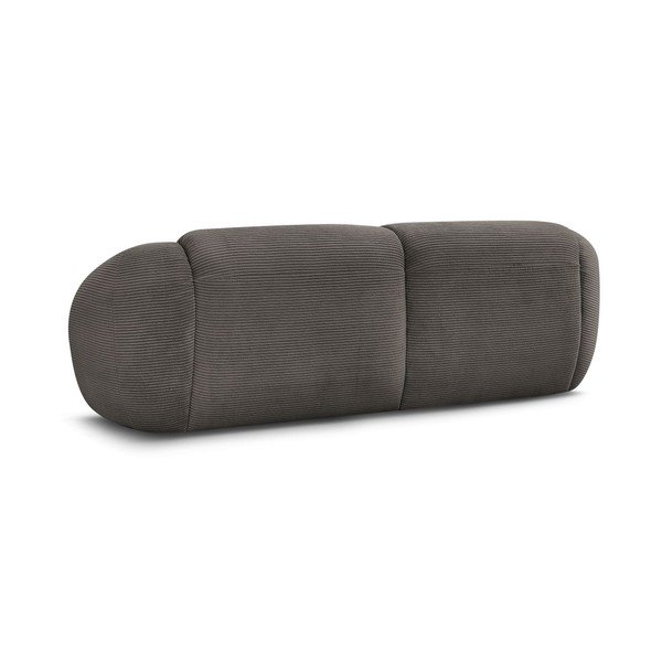 Smeđe-siva sofa od samta 250 cm Tina – Bobochic Paris-image-4