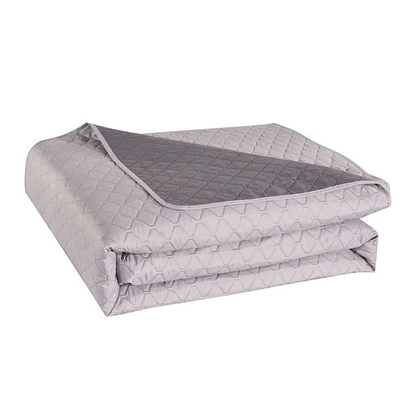 Sivi dvostrani pokrivač od mikrovlakana DecoKing Starly, 260 x 280 cm