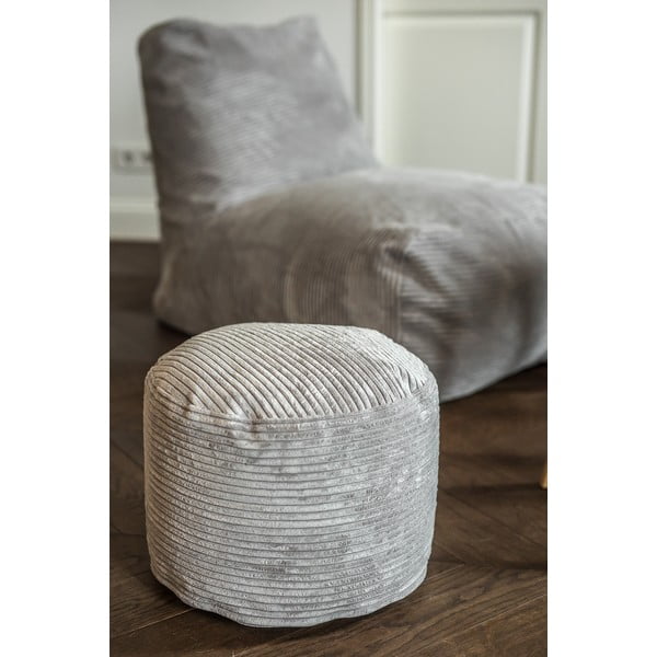 Svijetlo siva vreća za sjedenje od samta Mini – SLOWDOWN-image-4