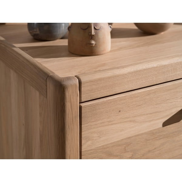 Dječja komoda od punog hrasta u prirodnoj boji 100x95x55 cm Forrest – Vipack-image-3