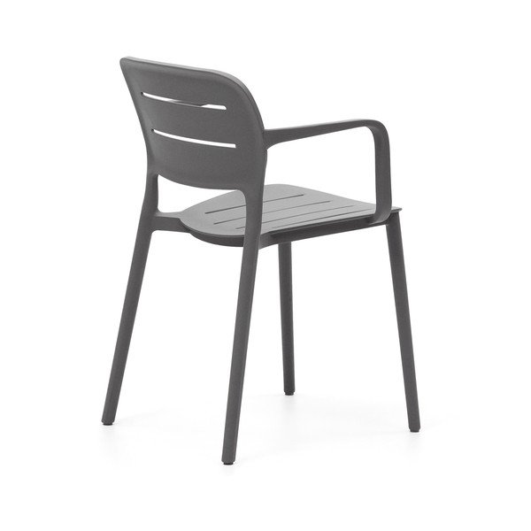 Siva plastična vrtna stolica Morella – Kave Home-image-2