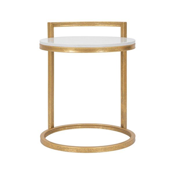 Okrugao pomoćni stol s mramornom pločom ø 40,5 cm Round Marble – Mauro Ferretti-image-3