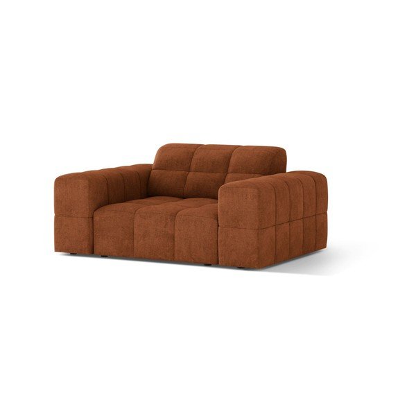 Fotelja od šenila boja terakote Chicago – Cosmopolitan Design-image-1