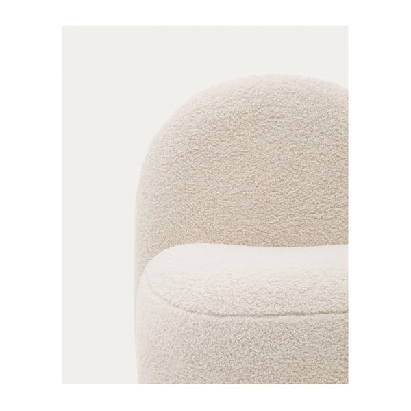 Bijela dječja fotelja od bouclé tkanine Bucky – Kave Home-image-4