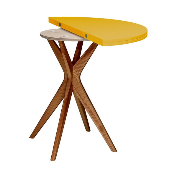 Okrugli proširiv blagovaonski stol 45x90 cm Jubi – Ragaba-image-3