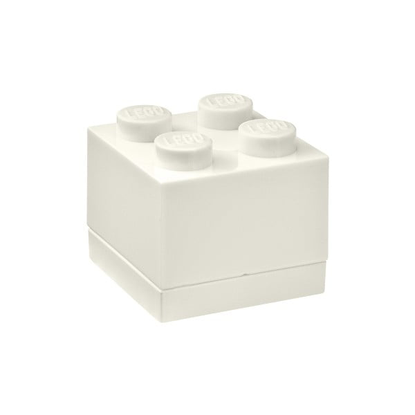 Bijela kutija za pohranu LEGO® Mini, 4,6 x 4,6 cm