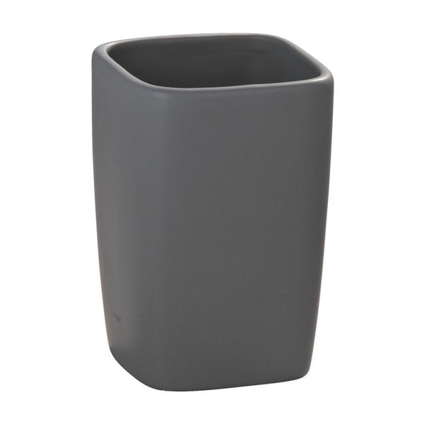 Siva keramička čaša za četkice za zube Wenko Faro-image-2