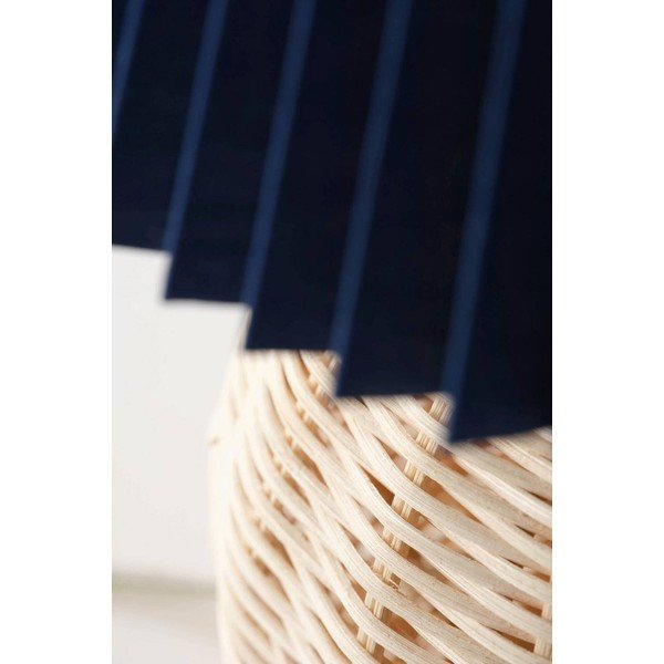 Plava/u prirodnoj boji stolna lampa od ratana (visina 36 cm) Sisal – Jotex-image-4