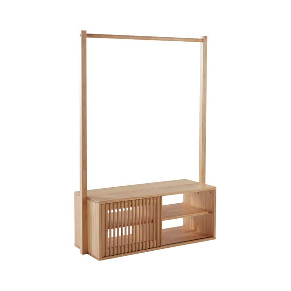 Set za hodnik od masivnog bora u svijetloj prirodnoj boji 108x200x42 cm Svanshall – Jotex