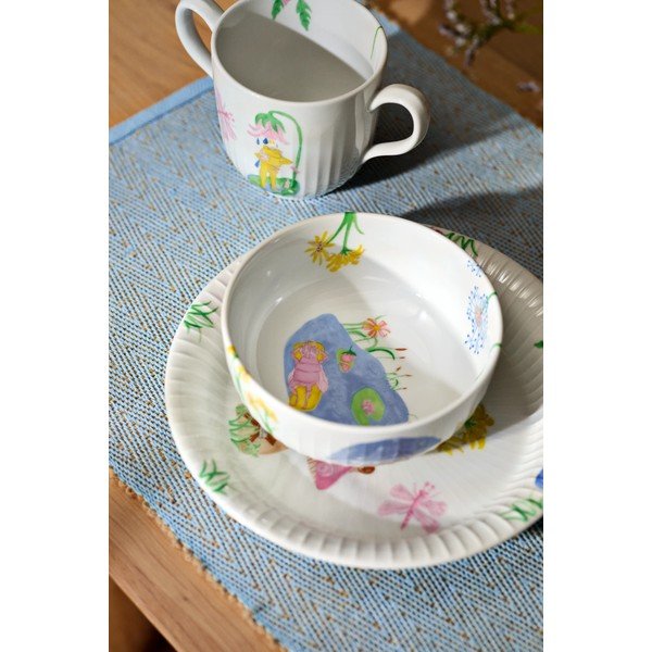 Porculanski dječji set posuđa 3 kom Hammershøi Kids – Kähler Design-image-1
