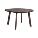 Tamno smeđi okrugao proširiv blagovaonski stol u dekoru hrasta ø 130 cm Glenside – Rowico
