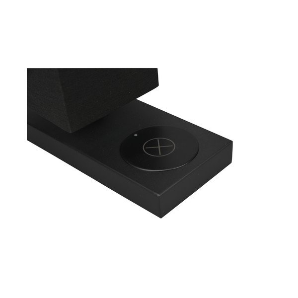 Mat crna stolna lampa s bežičnim punjačem (visina 35 cm) Haley - Reality-image-3