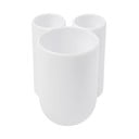 Bijela plastična čaša za četkice za zube Touch - Umbra