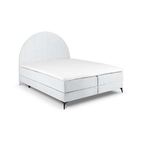 Svijetlo sivi boxspring krevet s prostorom za pohranu 180x200 cm Sunrise - Cosmopolitan Design