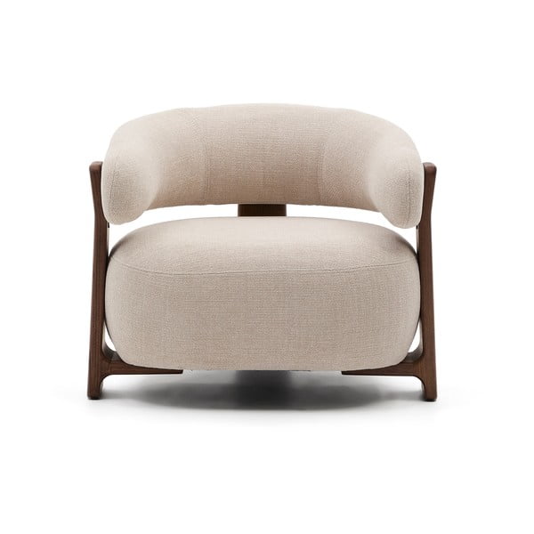 Bež fotelja od šenila Granite – Kave Home-image-2