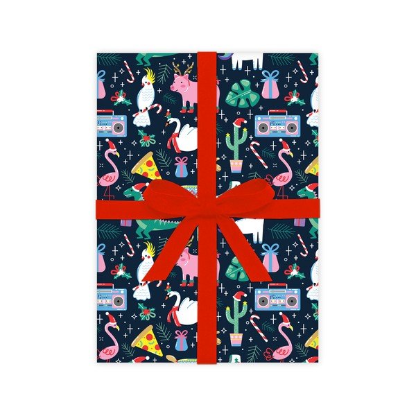 5 listova papira za zamatanje Eleanor stuart Crazy Christmas, 50 x 70 cm-image-2