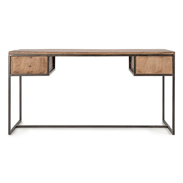 Radni stol s pločom stola od bagrema 60x150 cm Elmer – Bizzotto-image-2