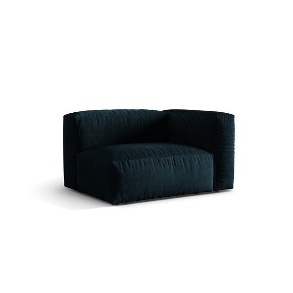 Tamno plava baršunasti modularna sjedeća garnitura (s desnim kutom) Martina – Micadoni -image-1