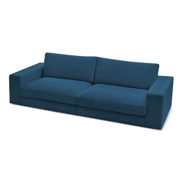 Tamno plava sofa od samta 274 cm Leonard – Bobochic Paris-image-4