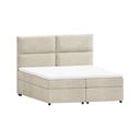 Bež boxspring krevet s prostorom za odlaganje 160x200 cm Rico – Ropez