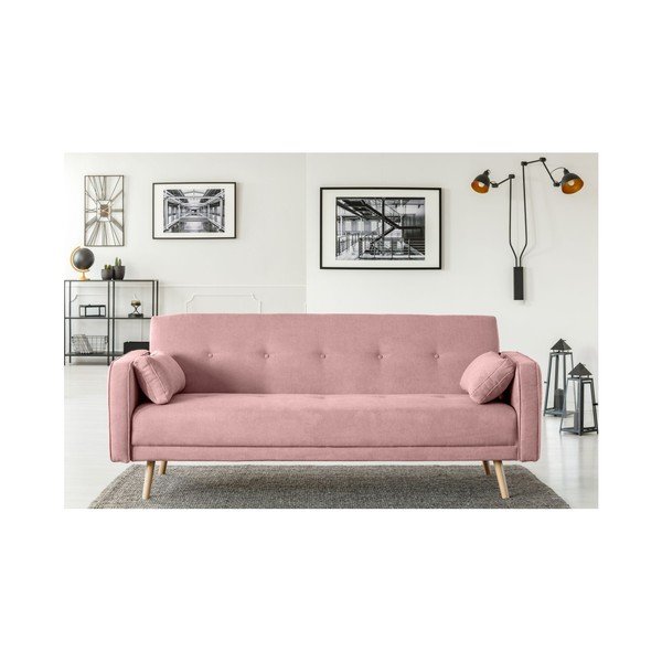 Ružičasti kauč na razvlačenje Cosmopolitan Design Stuttgart, 212 cm-image-4