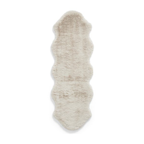 Krem sintetička staza 60x180 cm Super Teddy – Think Rugs