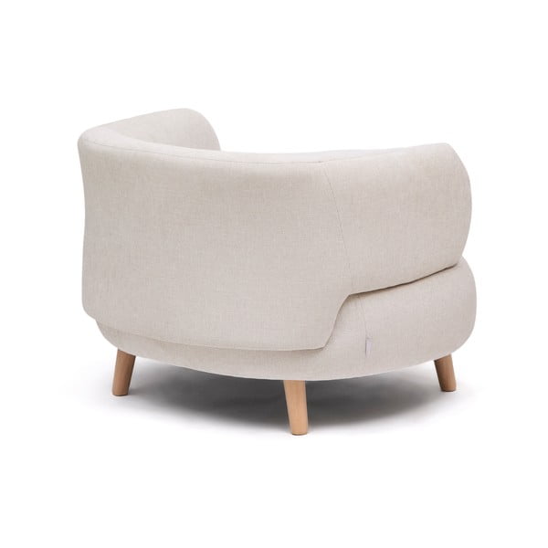 Bež fotelja od šenila Luisa – Kave Home-image-4