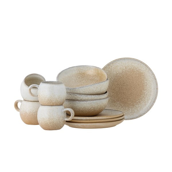 Servis za jelo 12 kom od kamenine Paula – Bloomingville