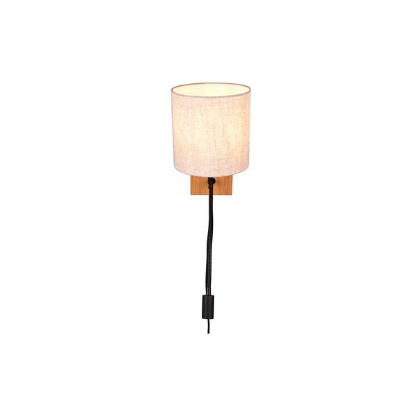 Bež/u prirodnoj boji zidna lampa ø 18 cm Nilam – Trio-image-2