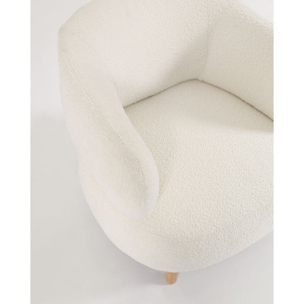 Bijela fotelja Luisa - Kave Home-image-2