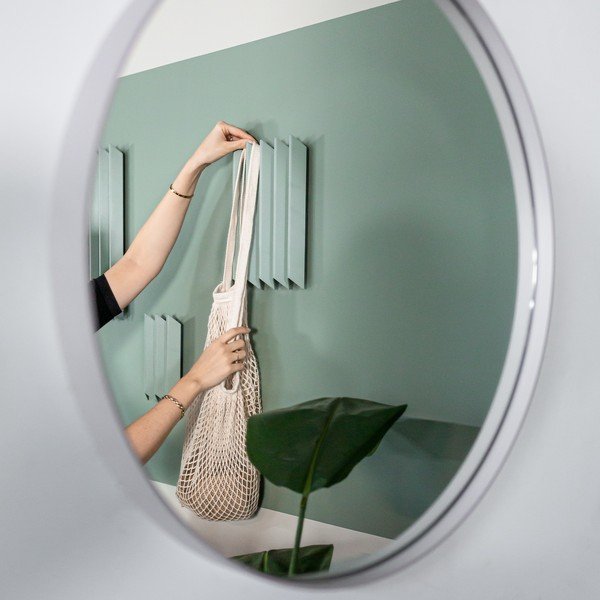 Prljavo zelena metalna zidna vješalica 21 cm Sensu – Spinder Design-image-4